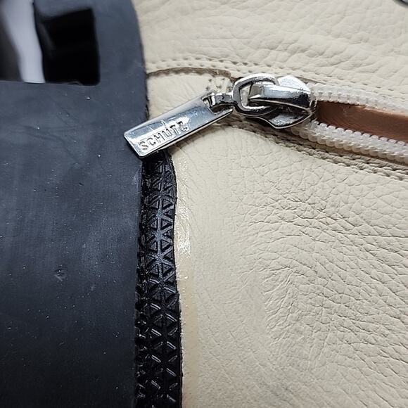 SCHUTZ XAYENE EGGSHELL LUG SOLE ANKLE BOOTIES WOMEN'S 6.5 NWOB - Picture 12 of 16